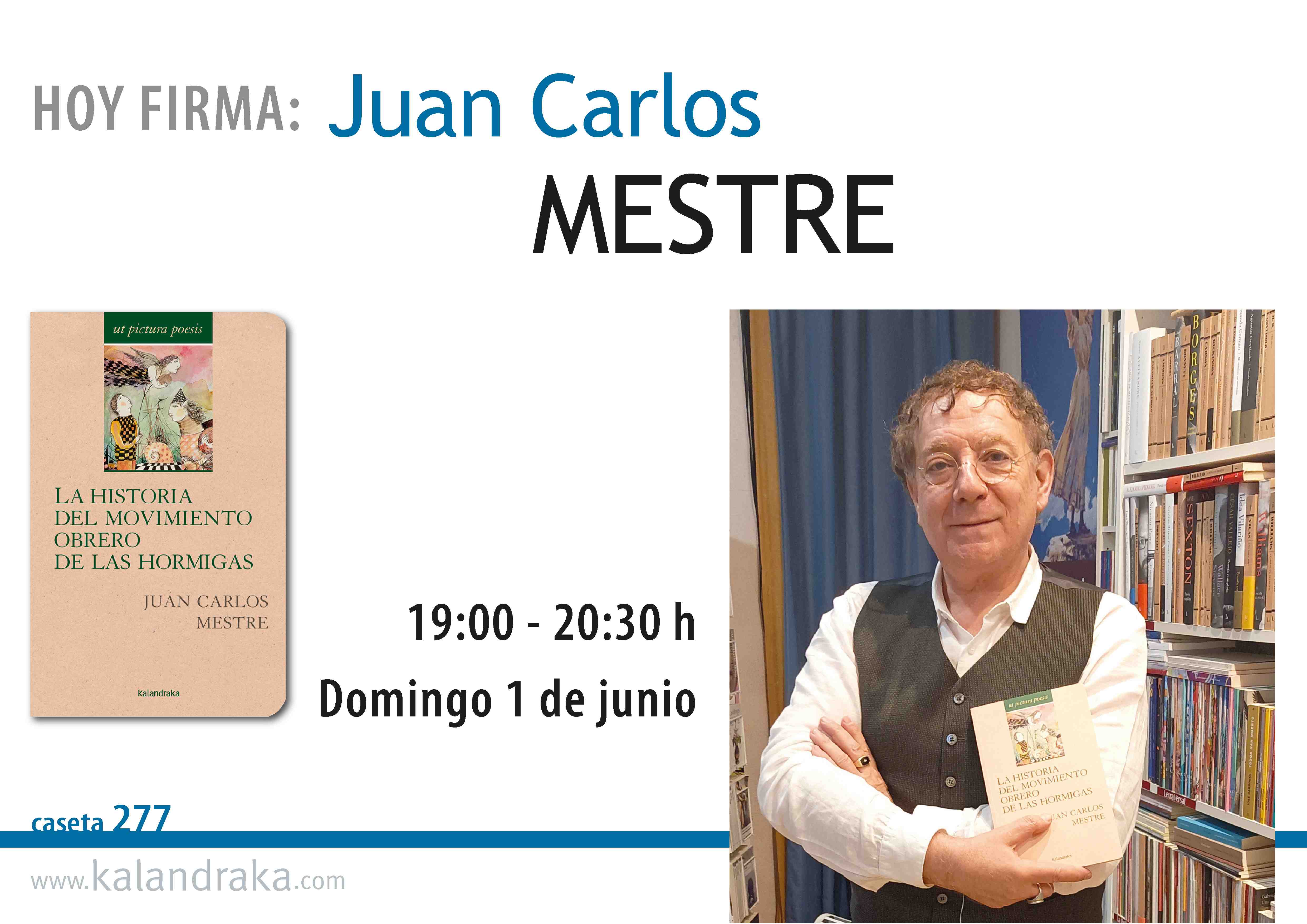 FERIA DEL LIBRO DE MADRID: JUAN CARLOS MESTRE