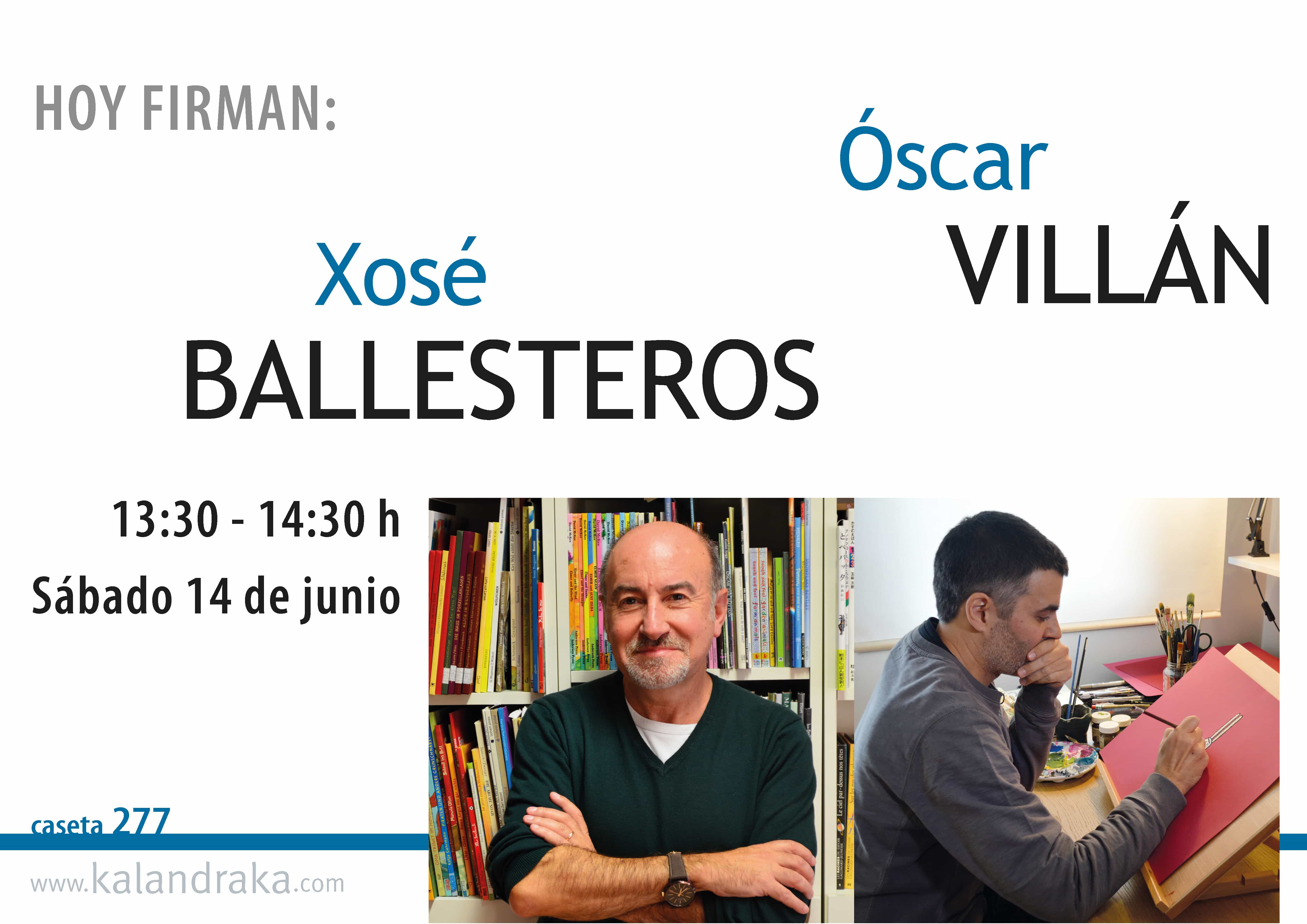 FERIA DEL LIBRO DE MADRID: XOSÉ BALLESTEROS Y ÓSCAR VILLÁN