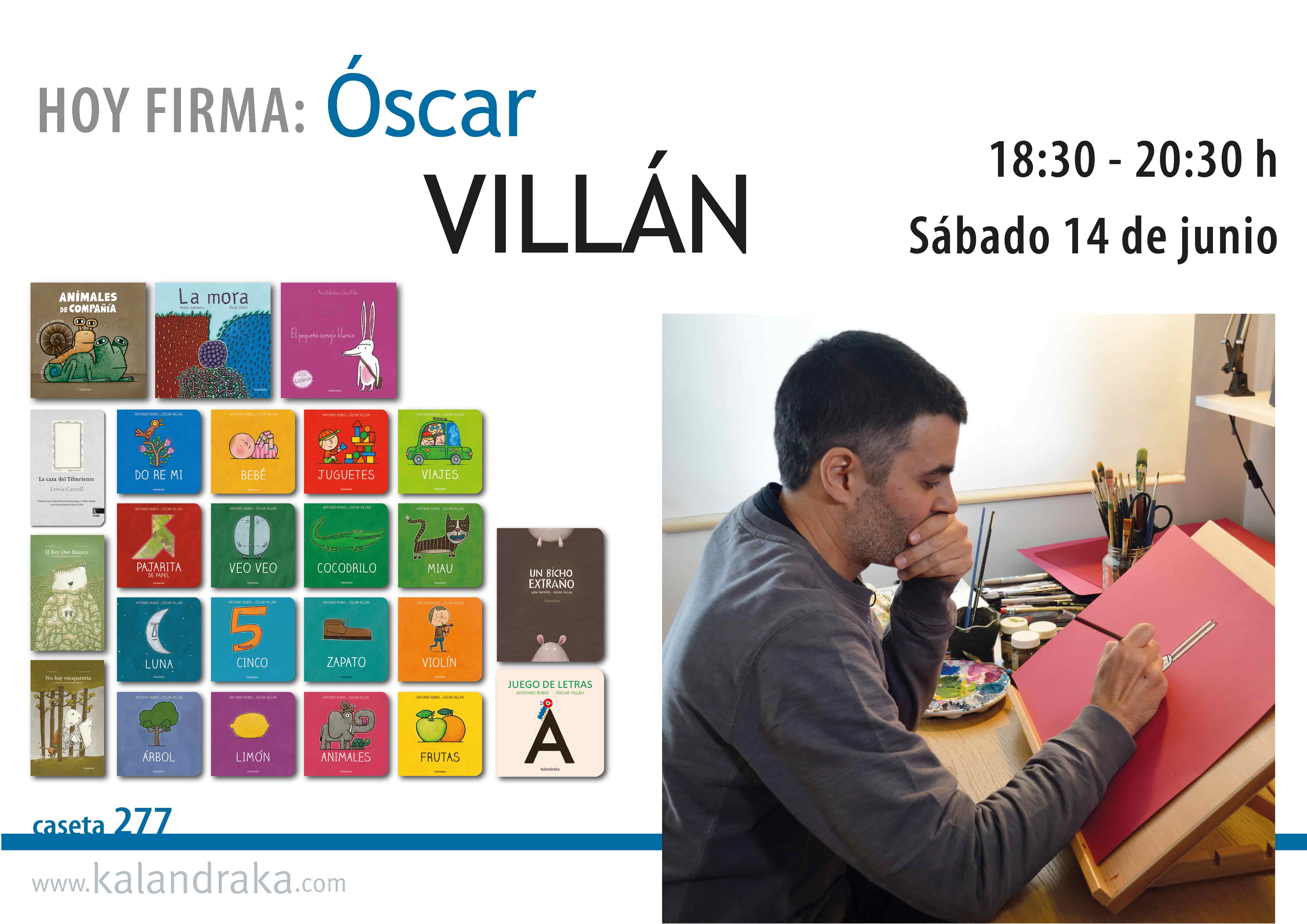 FERIA DEL LIBRO DE MADRID: ÓSCAR VILLÁN FERIA DEL LIBRO DE MADRID: ÓSCAR VILLÁN