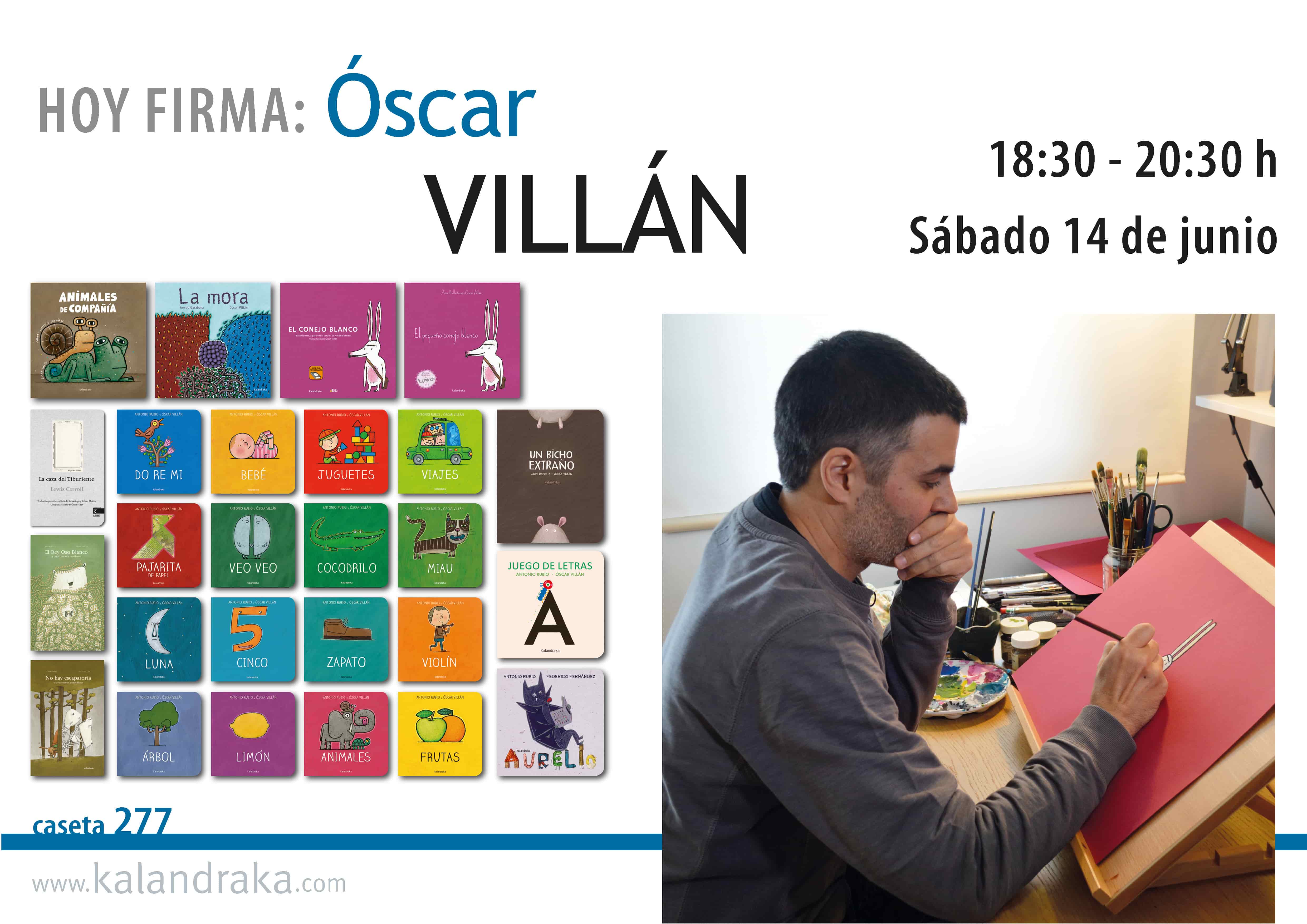 FERIA DEL LIBRO DE MADRID: ÓSCAR VILLÁN FERIA DEL LIBRO DE MADRID: ÓSCAR VILLÁN