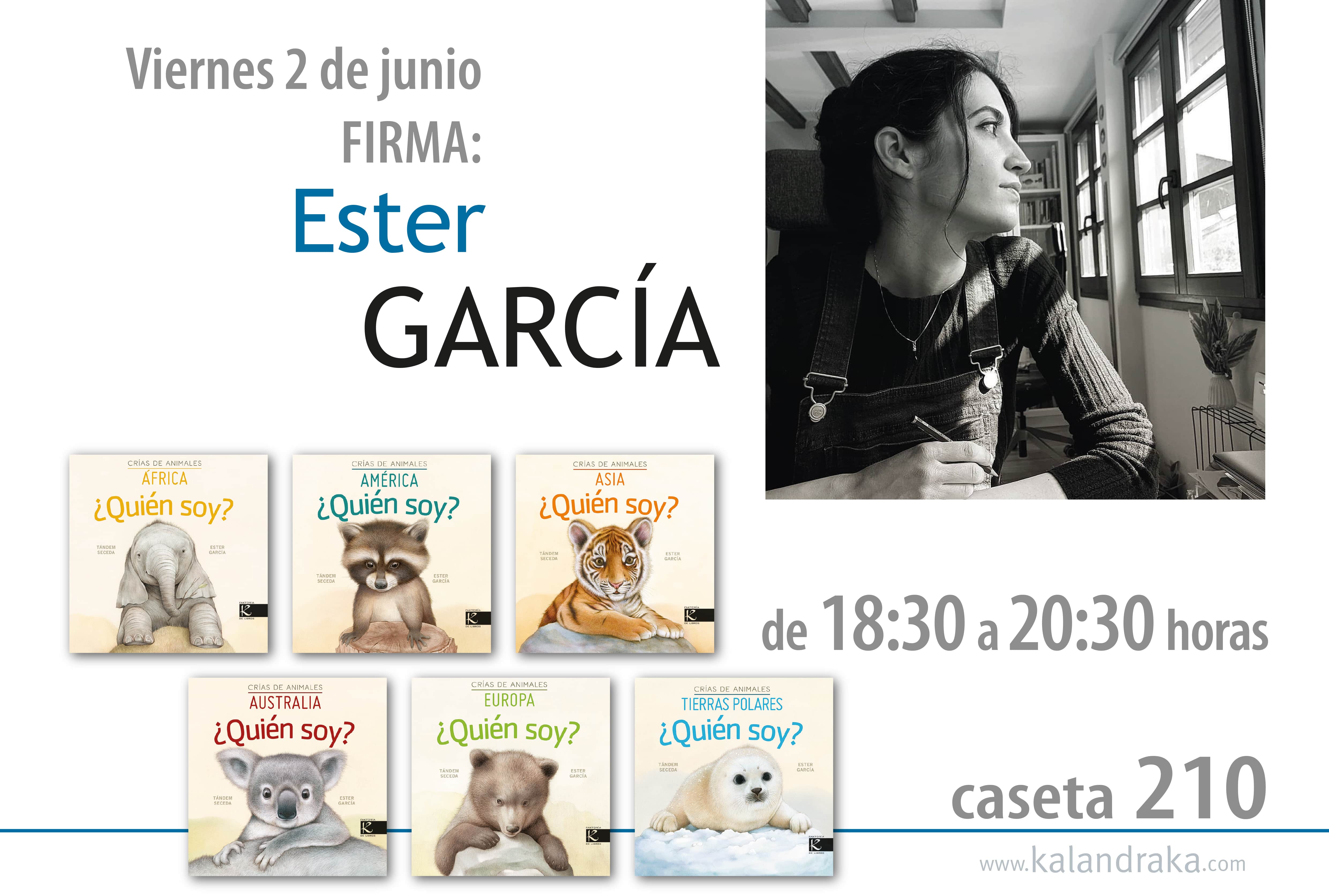 FERIA DEL LIBRO DE MADRID: FIRMA DE ESTER GARCÍA FERIA DEL LIBRO DE MADRID: FIRMA DE ESTER GARCÍA