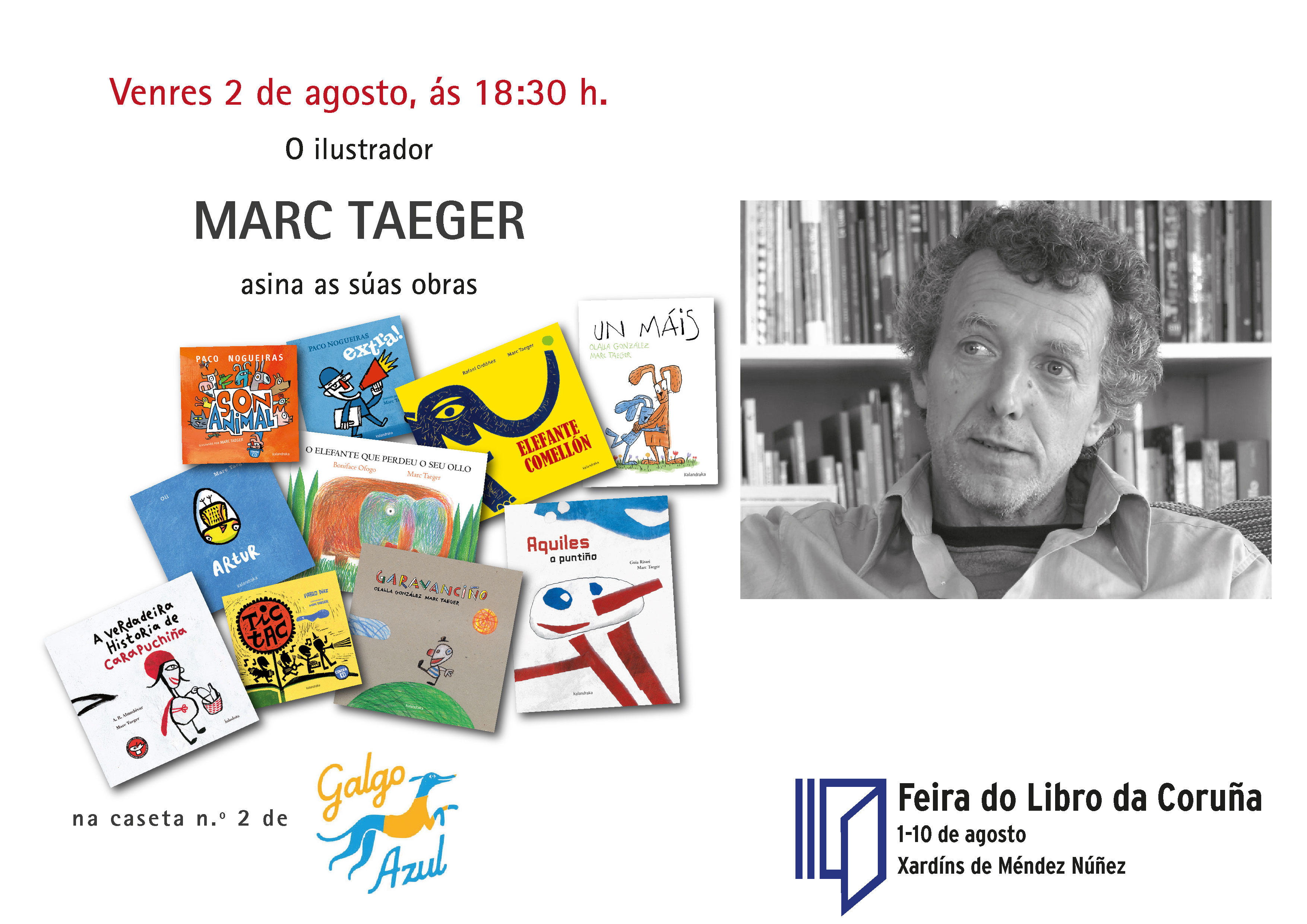 FEIRA DO LIBRO DA CORUÑA: MARC TAEGER