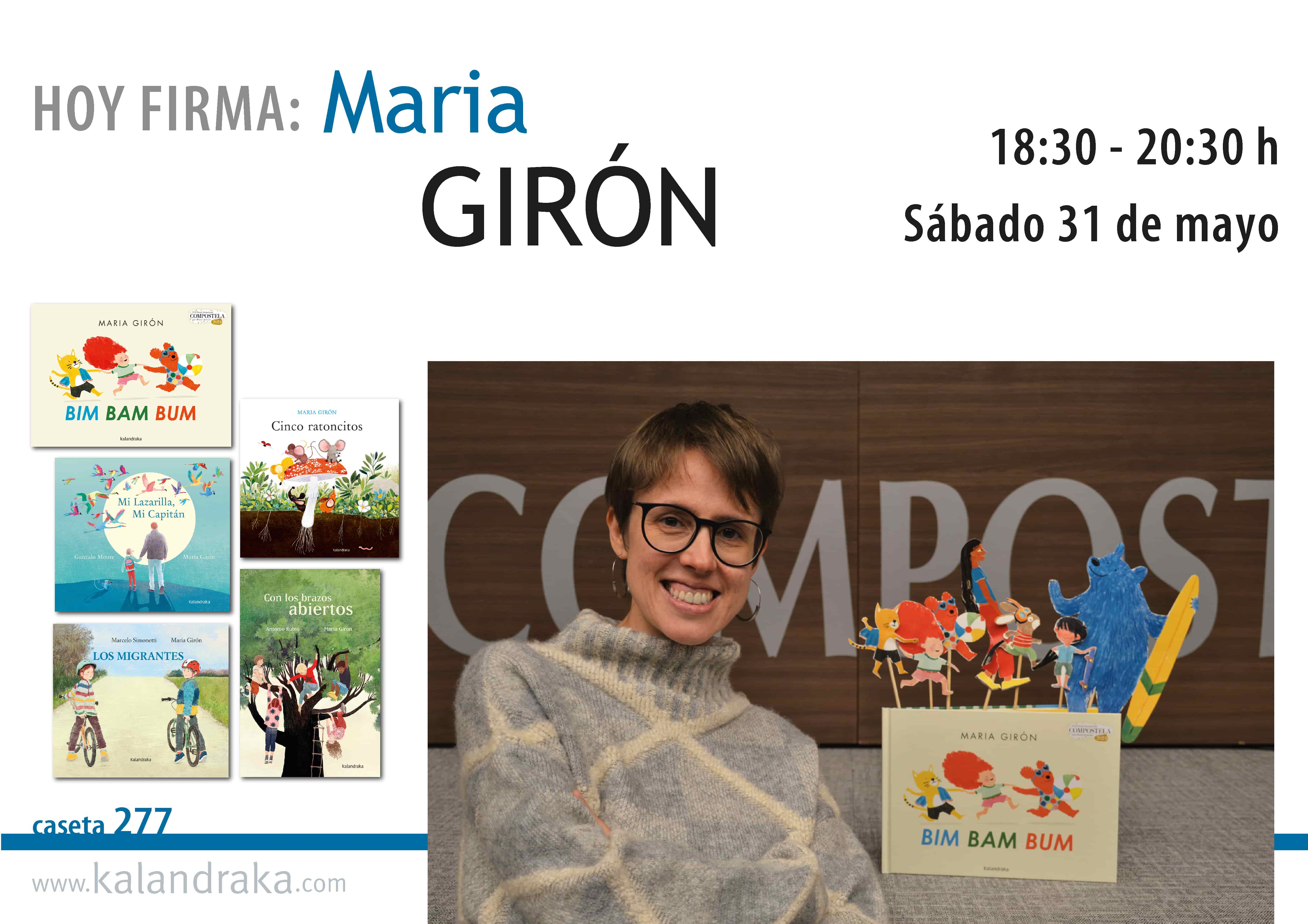 FERIA DEL LIBRO DE MADRID: MARIA GIRÓN FERIA DEL LIBRO DE MADRID: MARIA GIRÓN