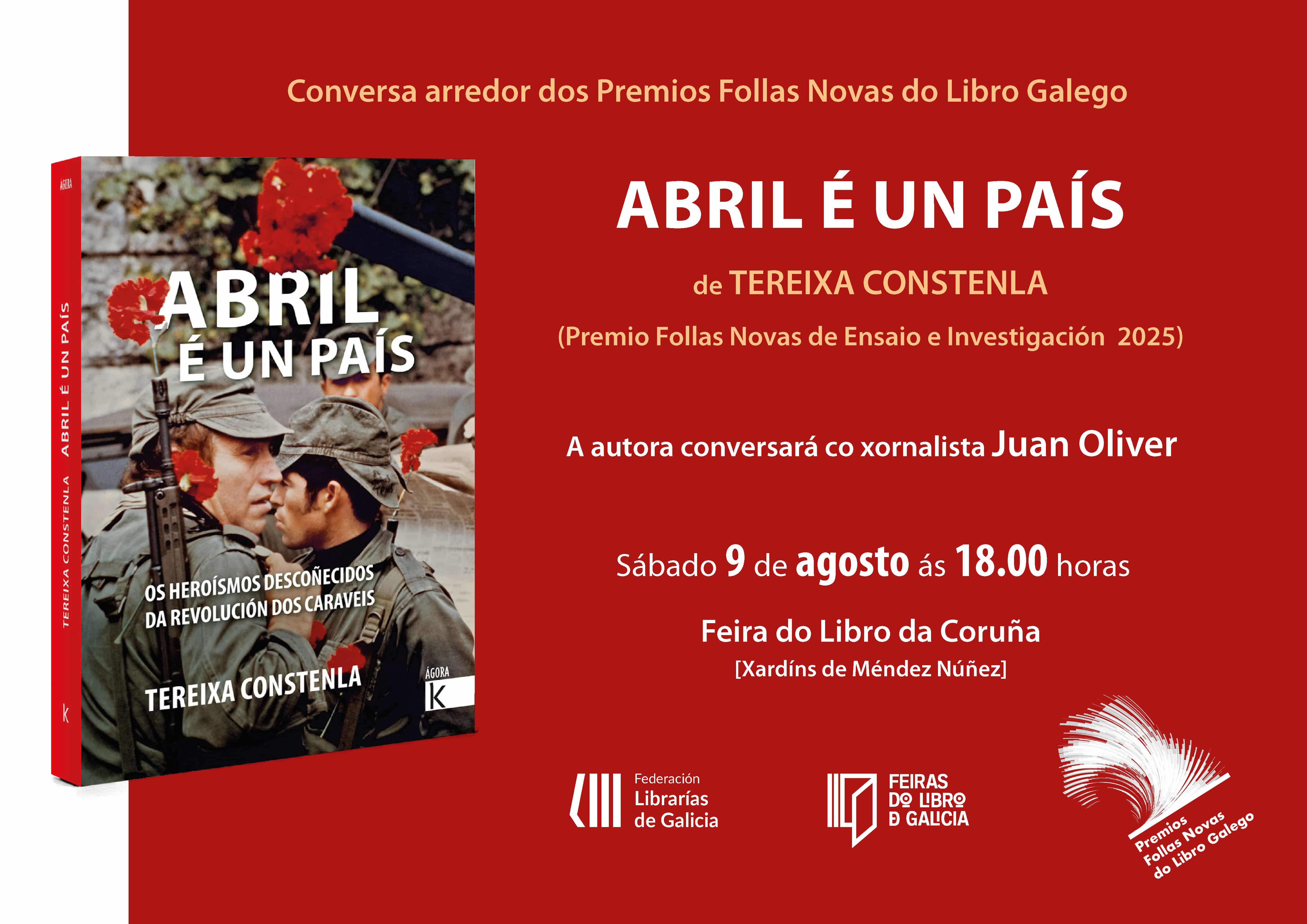 FEIRA DO LIBRO DA CORUÑA: CONVERSA CON TEREIXA CONSTENLA ARREDOR DE 