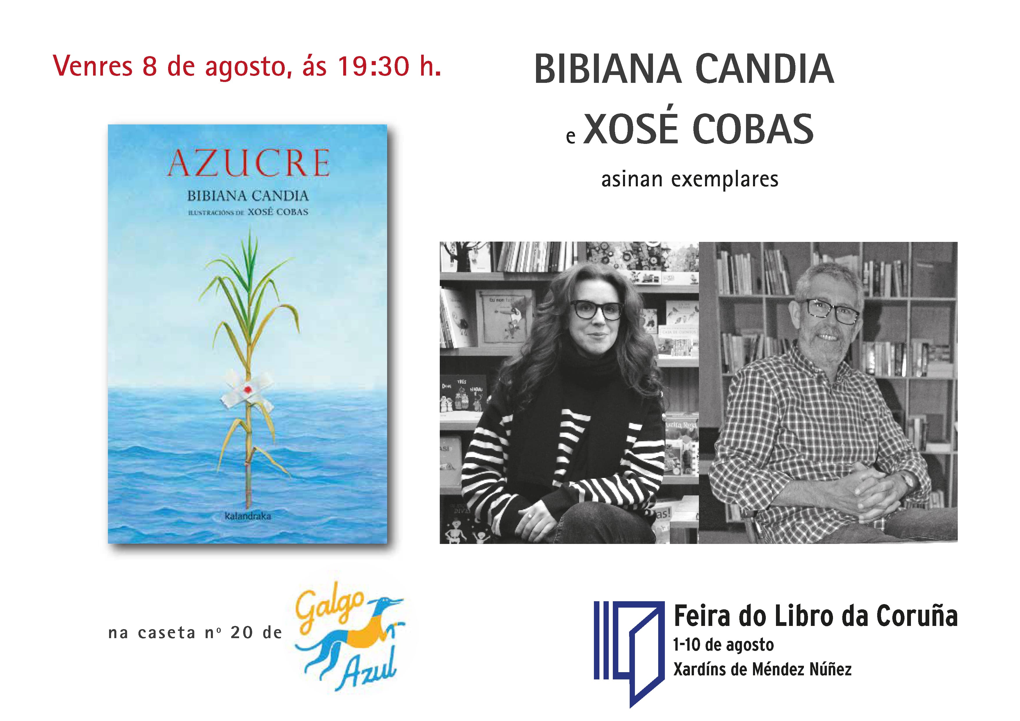 FEIRA DO LIBRODA CORUÑA: BIBIANA CANDIA E XOSÉ COBAS ASINAN 