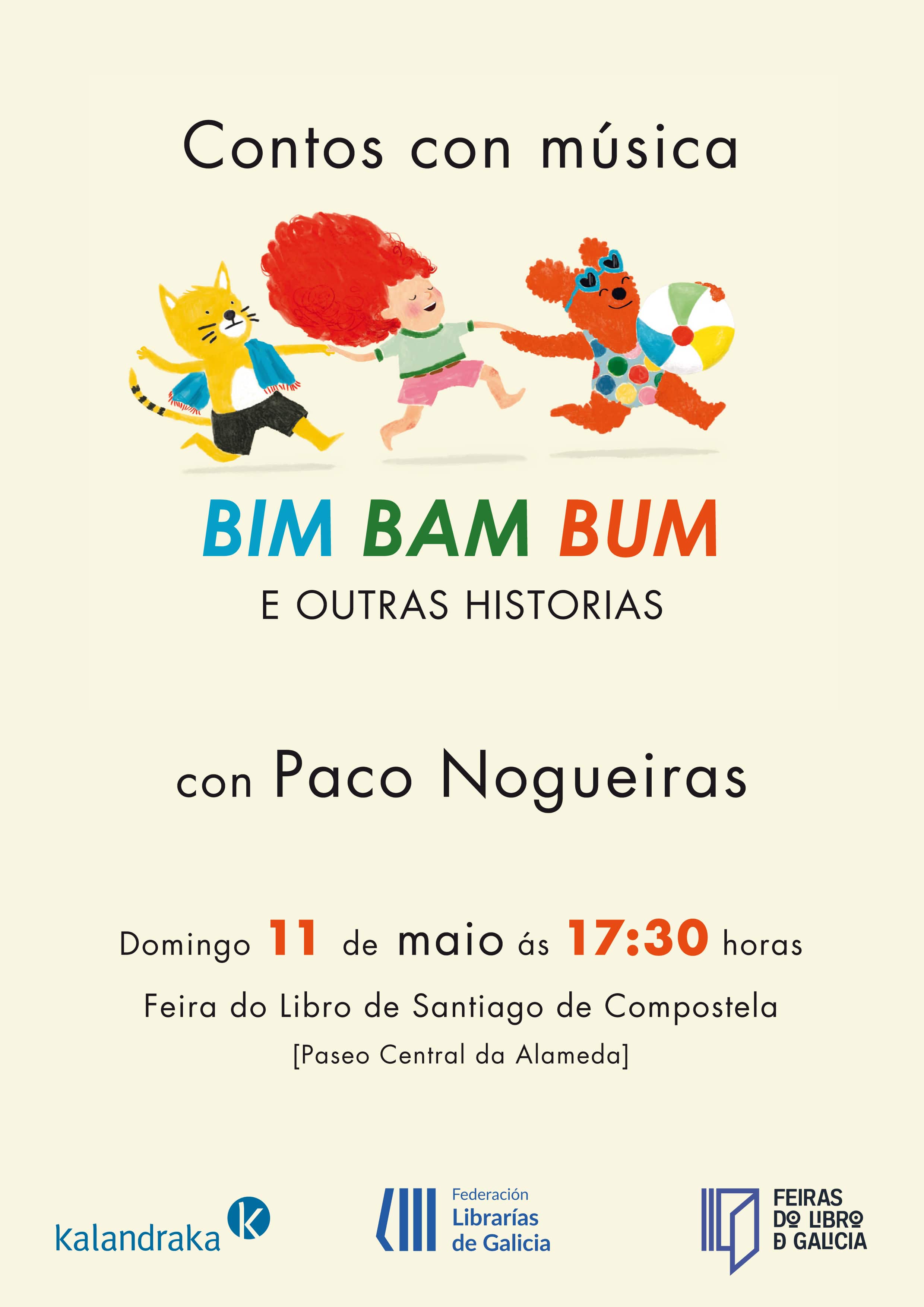 CONTOS E MÚSICA CON PACO NOGUEIRAS NA FEIRA DO LIBRO DE SANTIAGO