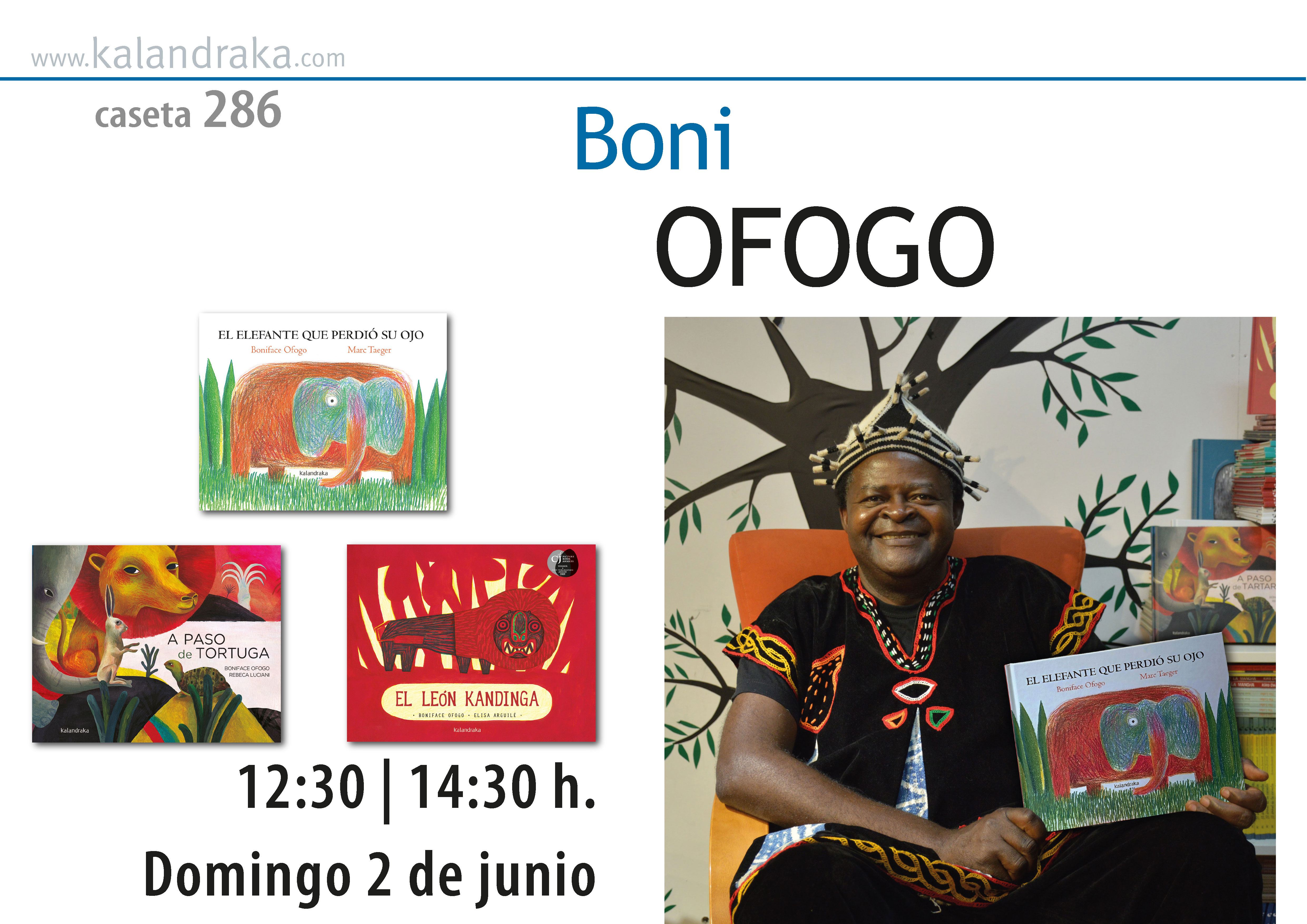 FERIA DEL LIBRO DE MADRID: FIRMA DE BONIFACE OFOGO FERIA DEL LIBRO DE MADRID: FIRMA DE BONIFACE OFOGO