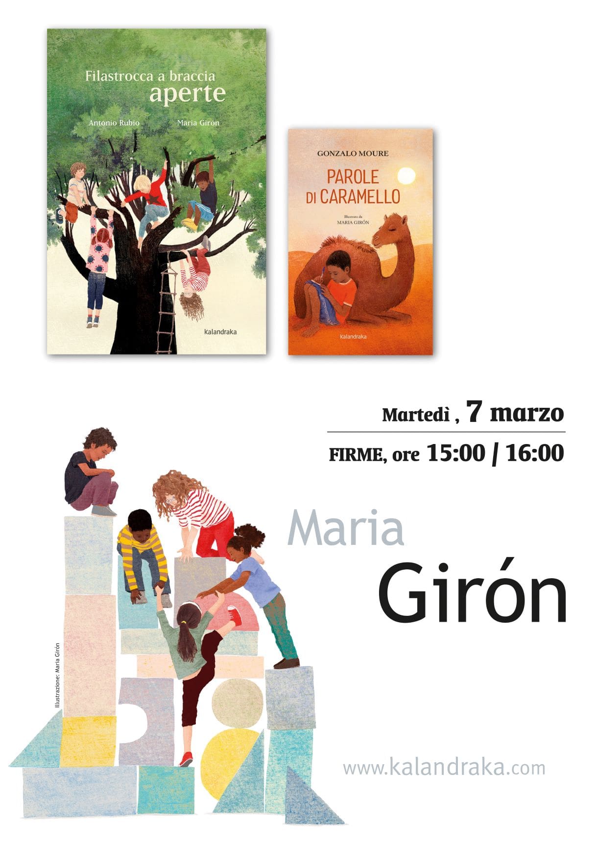 FERIA DE BOLONIA: MARIA GIRÓN FIRMA SU OBRA