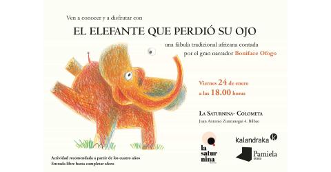BONIFACE OFOGO EN LA LIBRERÍA LA SATURNINA-COLOMETA DE BILBAO
