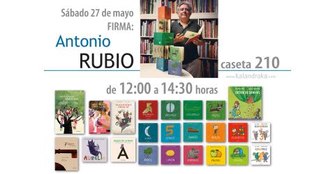 FERIA DEL LIBRO DE MADRID: FIRMA DE ANTONIO RUBIO